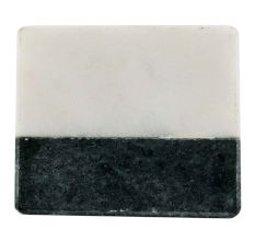 Forest Green and White Square Stone Cabinet Knobs